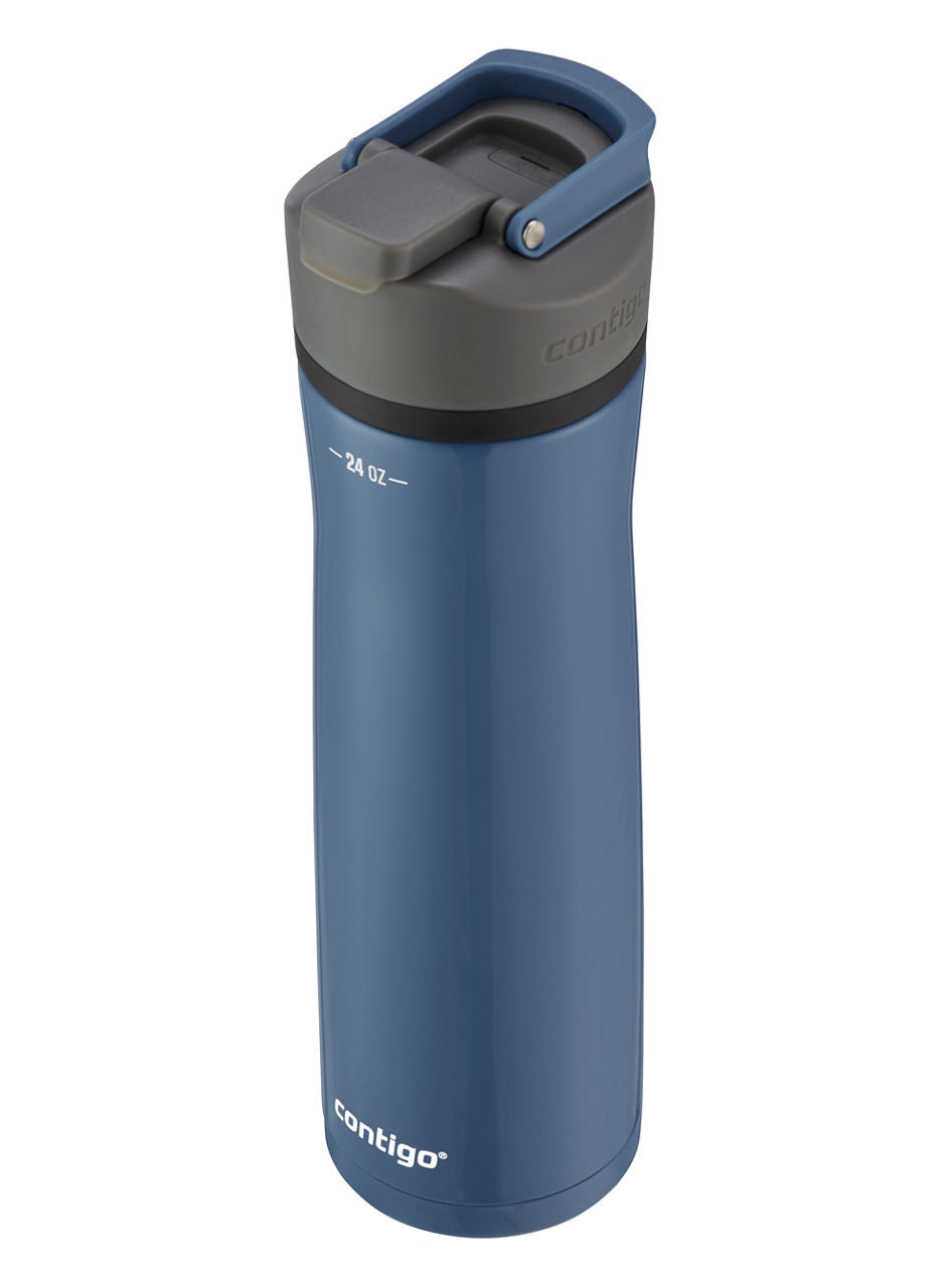 Contigo® Cortland Chill 2.0 Insulated Stainless Steel Water Bottle with AUTOSEAL® Lid | 24oz | Blue Corn | Cup Holder