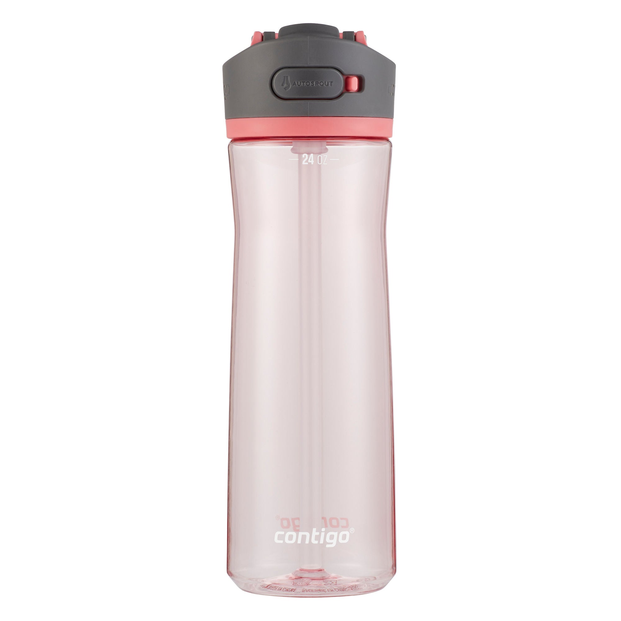 Contigo® Ashland 2.0 Water Bottle with AUTOSPOUT® Lid | 24oz | Frosted Rose | Cup Holder