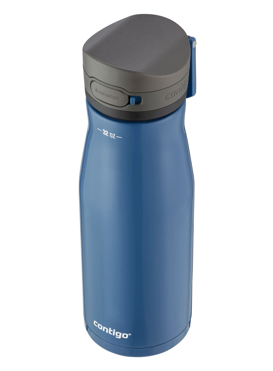 Contigo® Jackson Chill 2.0 Stainless-Steel Water Bottle with AUTOPOP® Lid | 32oz | Blue Corn