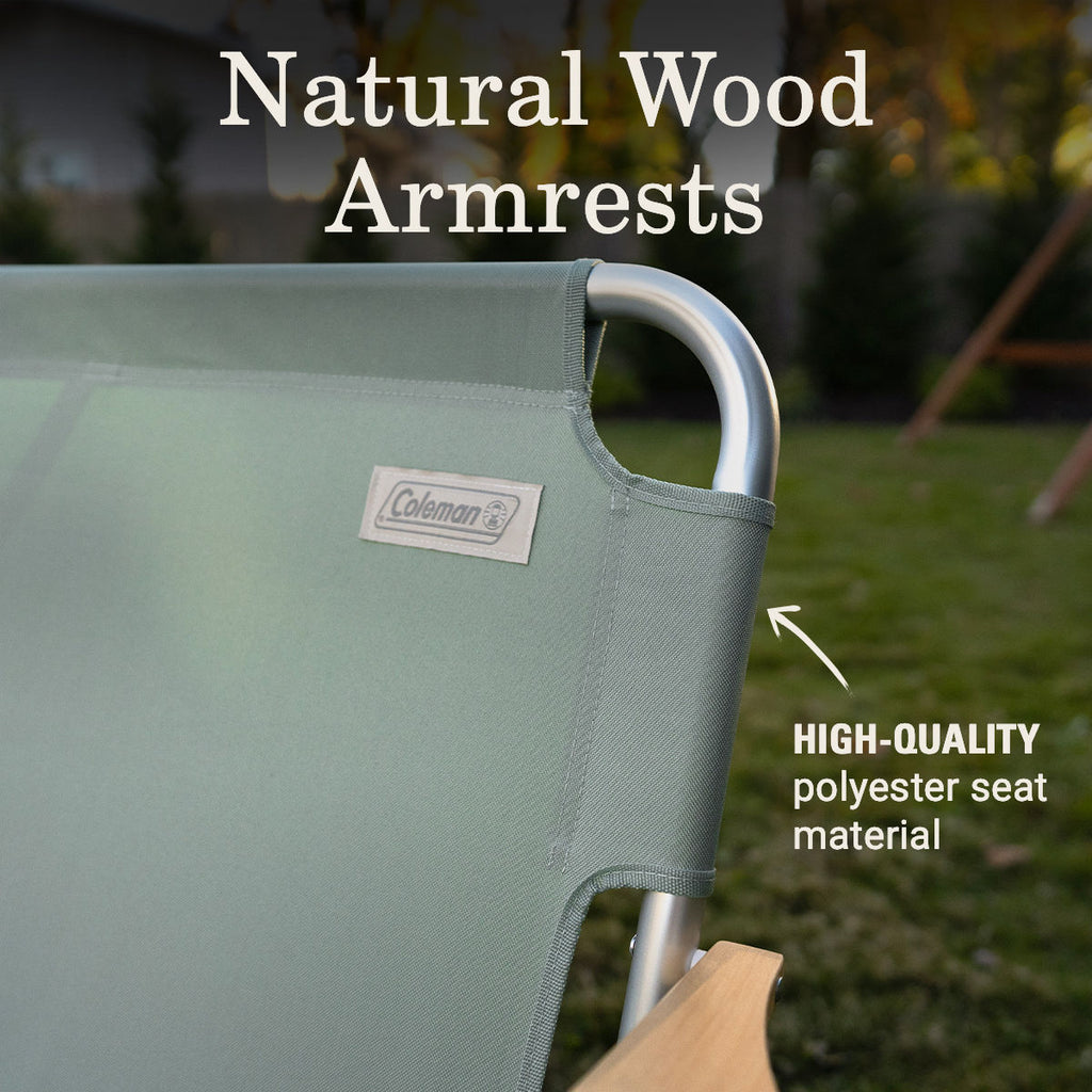 Coleman Living Collection Bench | 42.5L x 22.8W x 26.4H | Green