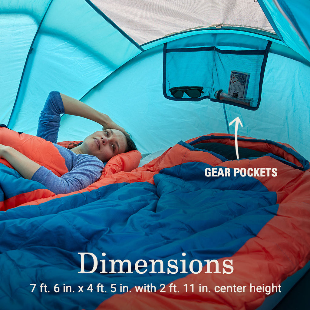 Coleman 2-Person Camp Burst™ Pop-Up Tent | 7'6 | Scuba Blue