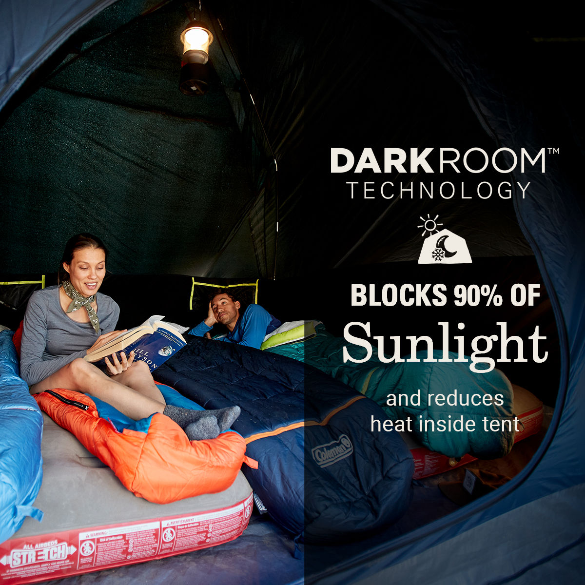 Coleman Skydome™ 6-Person Screen Room Camping Tent with Dark Room™ Technology | 10 x 12'6" with 6'center height