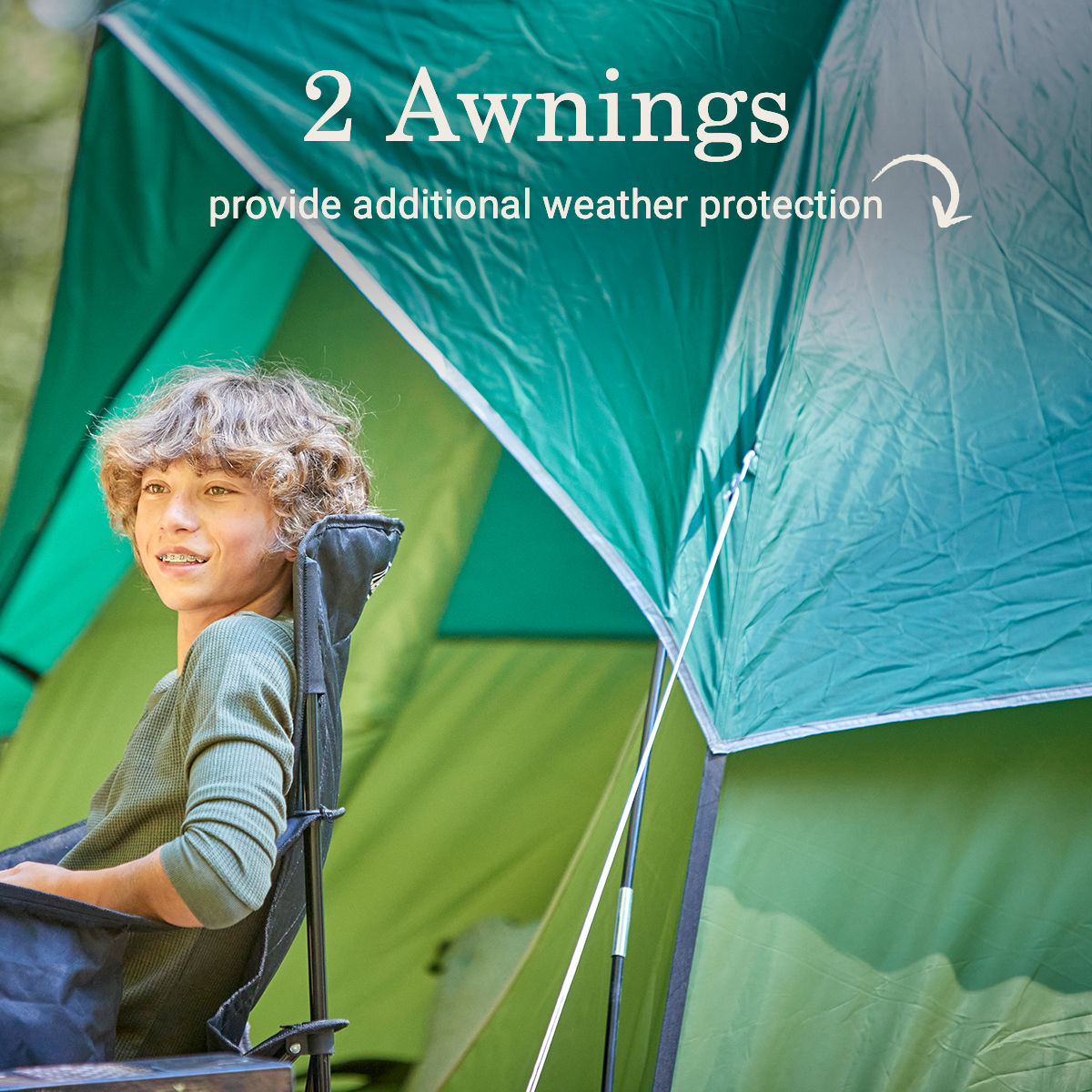 Coleman Sundome® 6-Person Camping Tent | 10 x 10 ft. with 6 ft. center height | Spruce Green