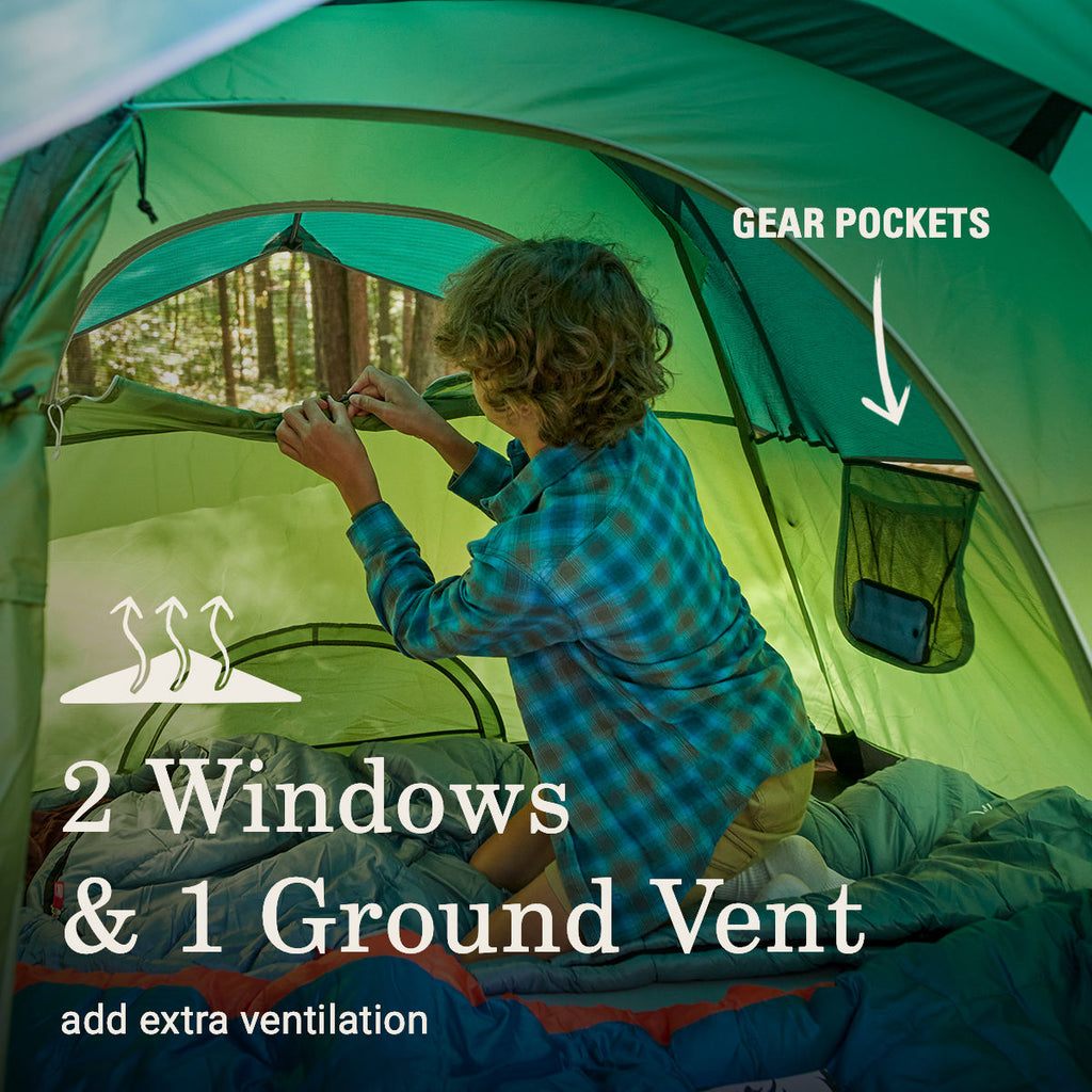 Coleman Sundome® 2-Person Camping Tent | 5 x 7 ft. with 4 ft. center height | Spruce Green