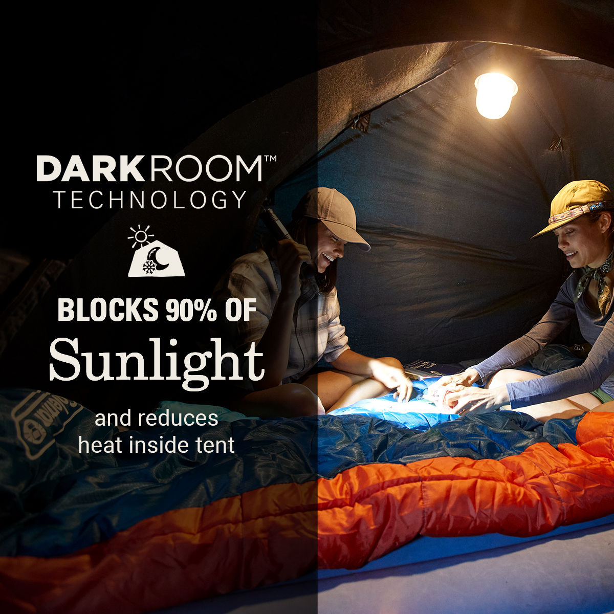 Coleman Skydome™ 4-Person Screen Room Camping Tent with Dark Room™ Technology | 8 x 10'6" with 4'8" center height
