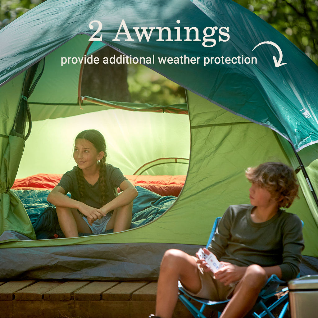 Coleman Sundome® 4-Person Camping Tent | 9 x 7'with 4'11" center height | Spruce Green
