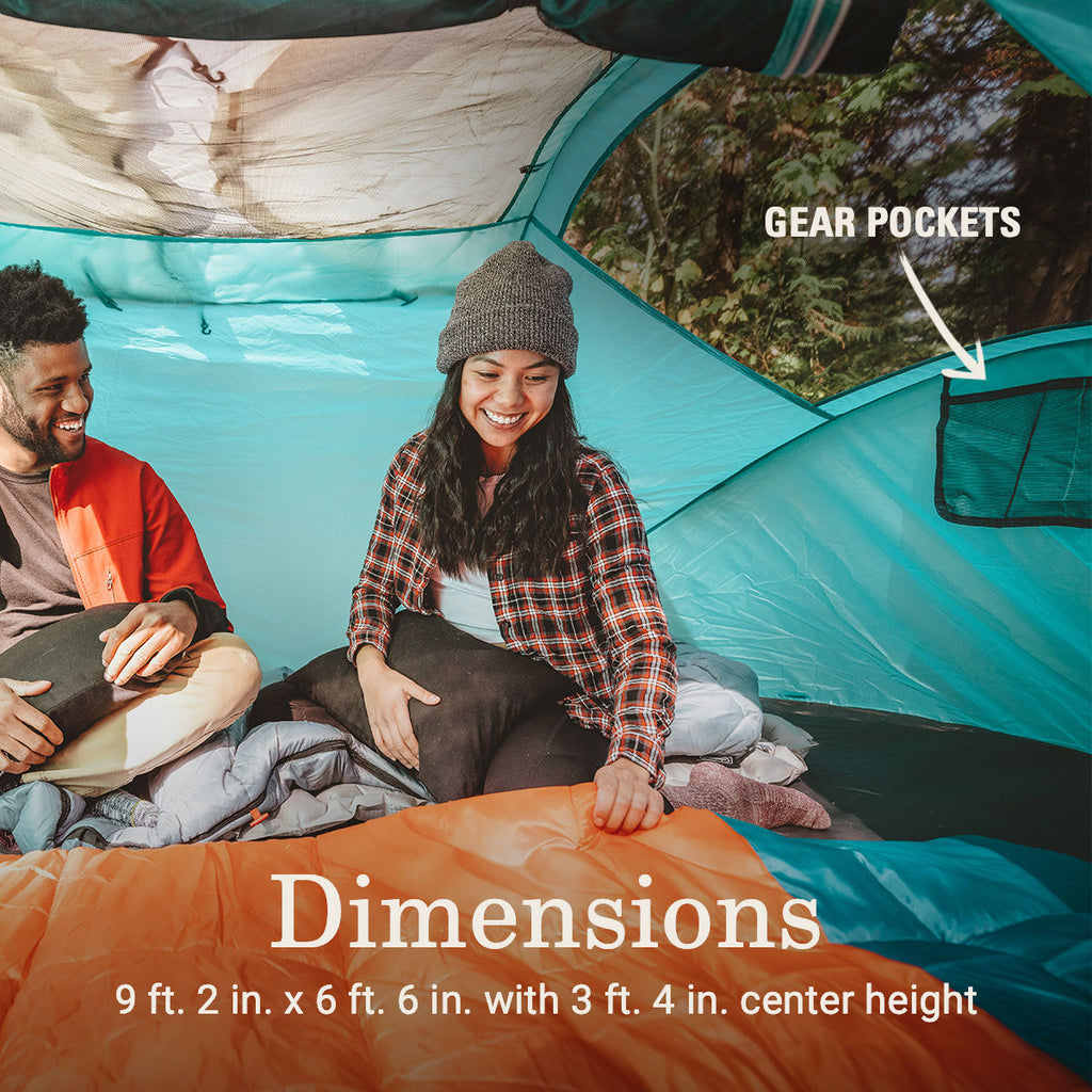 Coleman 4-Person Camp Burst™ Pop-Up Tent | 9'2 | Scuba Blue