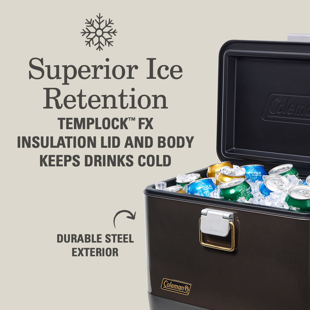 Coleman 1900 Collection™ 20-Quart Steel Belted® Cooler | Gunmetal