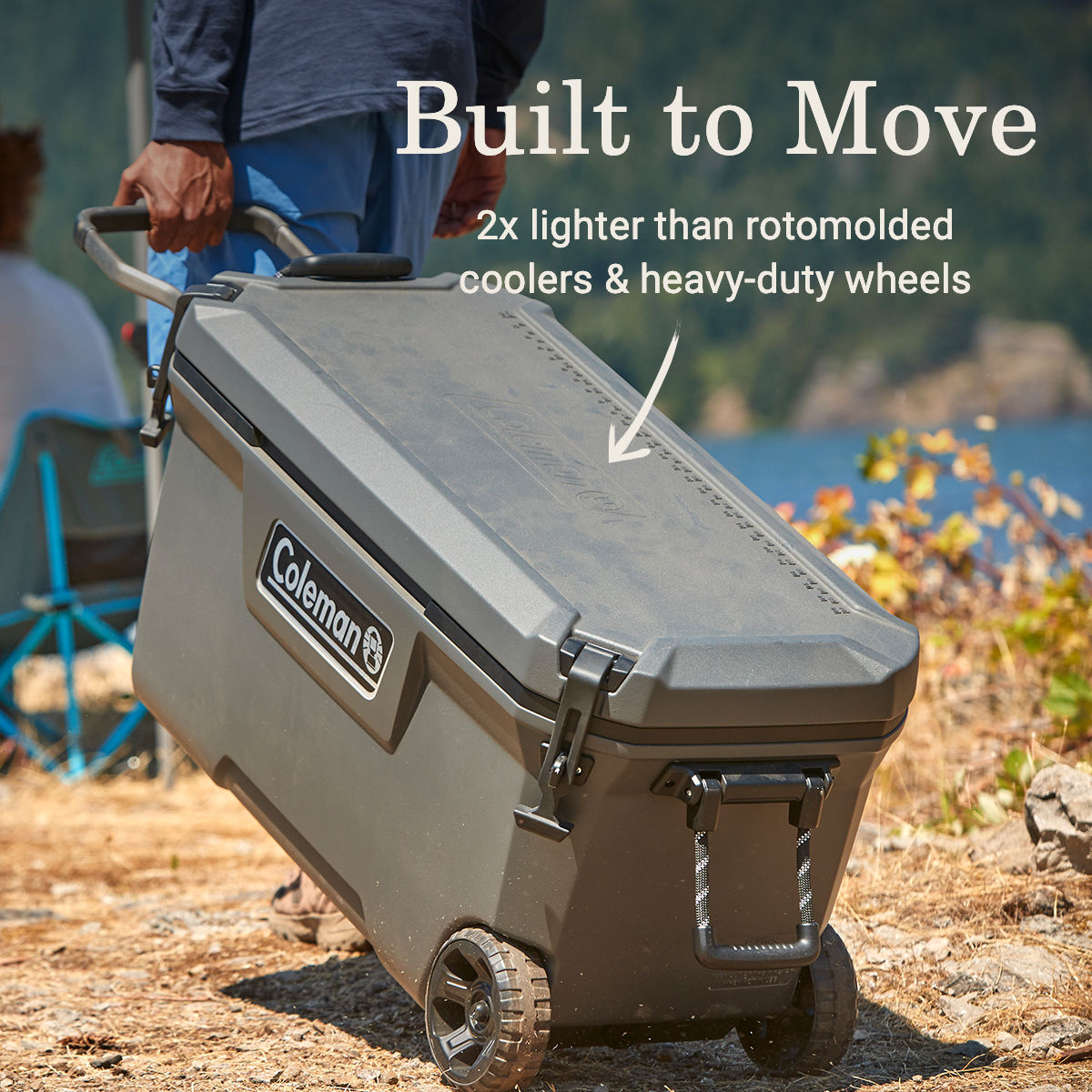 Coleman Convoy™ Series 100-Quart Cooler With Wheels | Dark Storm