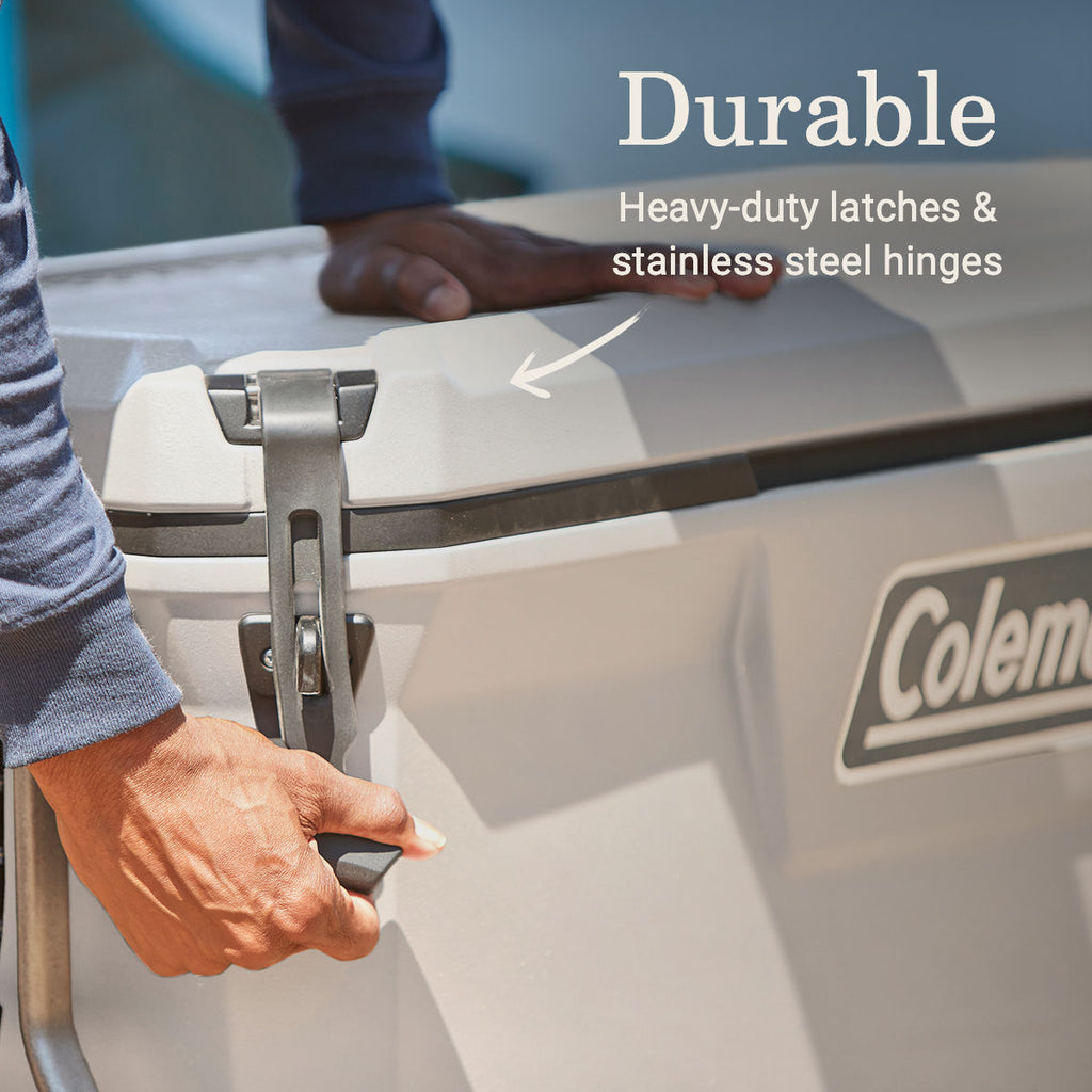 Coleman Convoy™ Series 100-Quart Cooler With Wheels | White