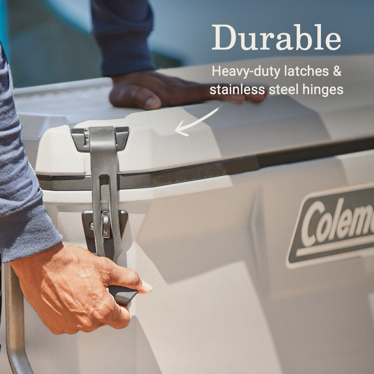 Coleman Convoy™ Series 100-Quart Cooler With Wheels | White