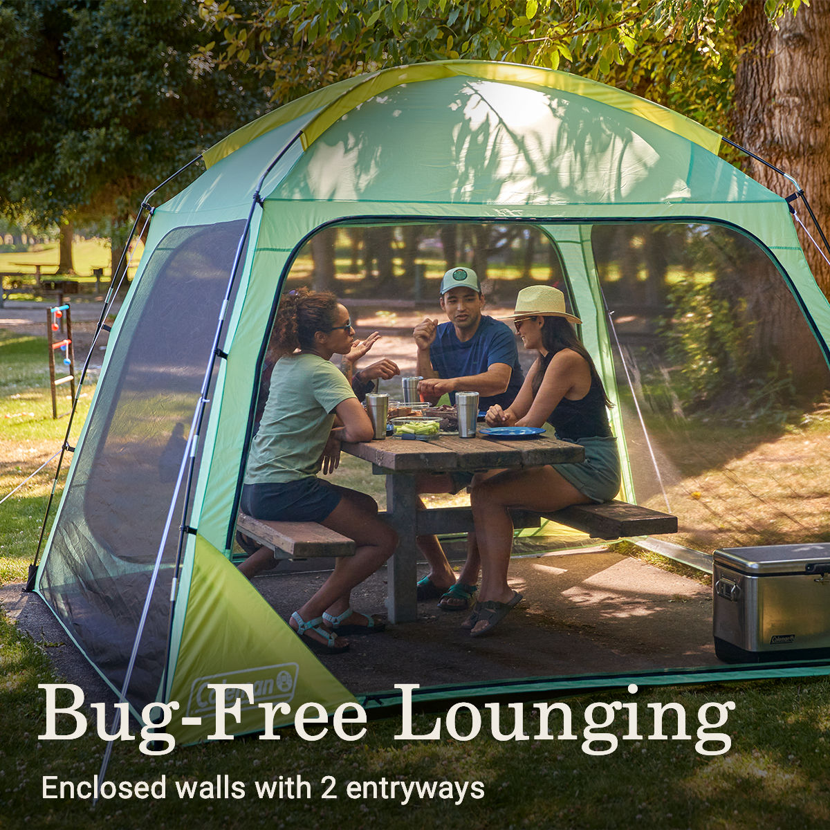 Coleman Skyshade™ 10 x 10 Screen Dome Canopy | 10 x 10 ft.; 7'2 | Moss