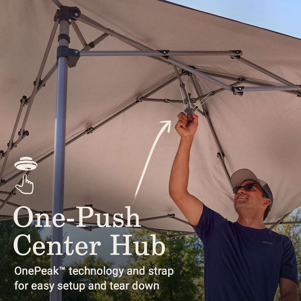 Coleman OASIS™ Lite 7 x 7 Canopy with Sun Wall | 7 x 7 ft.; 8 ft. center height | Black