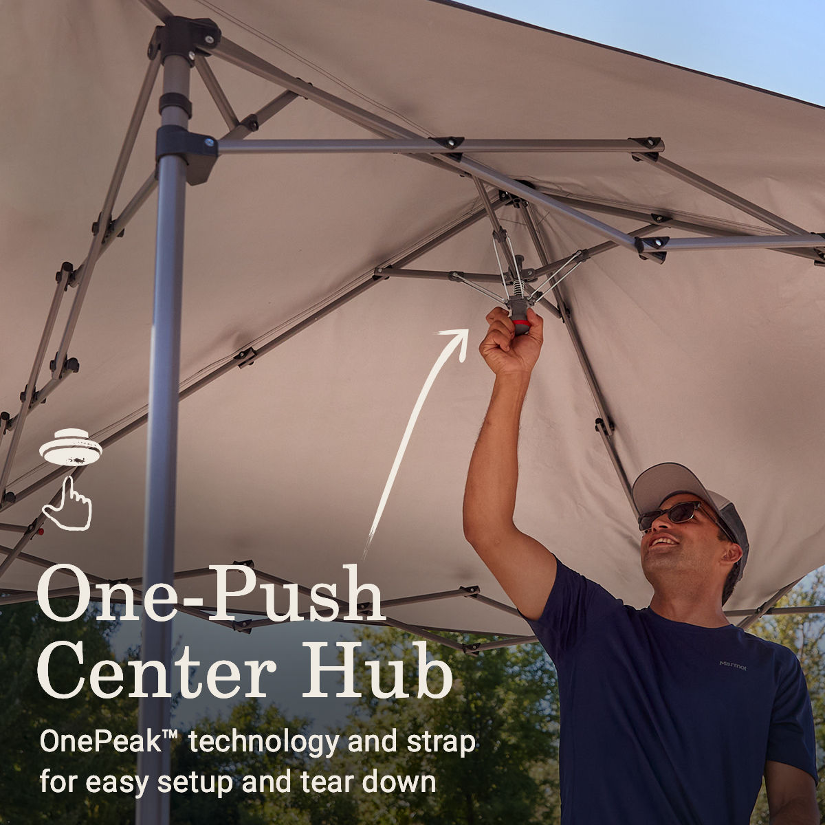 Coleman OASIS™ Lite 7 x 7 Canopy | 7 x 7 ft.; 8 ft. center height | Black