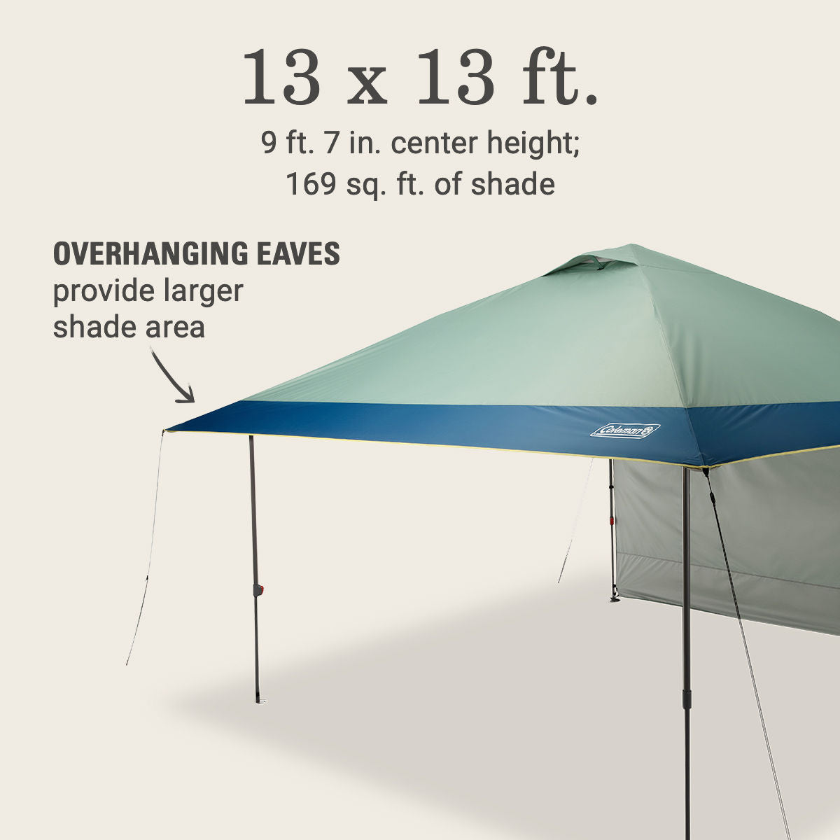 Coleman OASIS™ 13 x 13 Canopy with Sun Wall | Moss