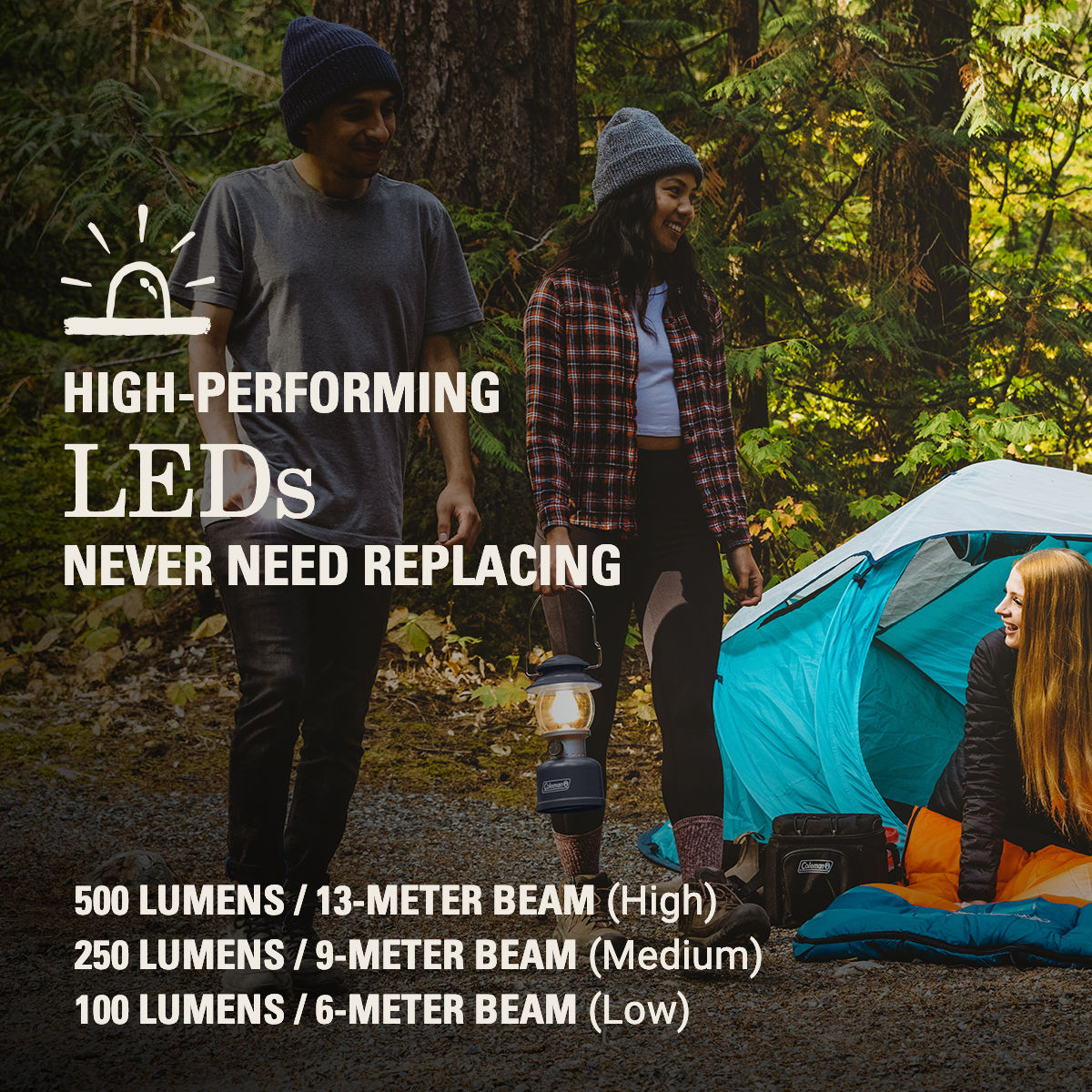 Coleman Classic 500 Lumens LED Lantern | Blue Nights