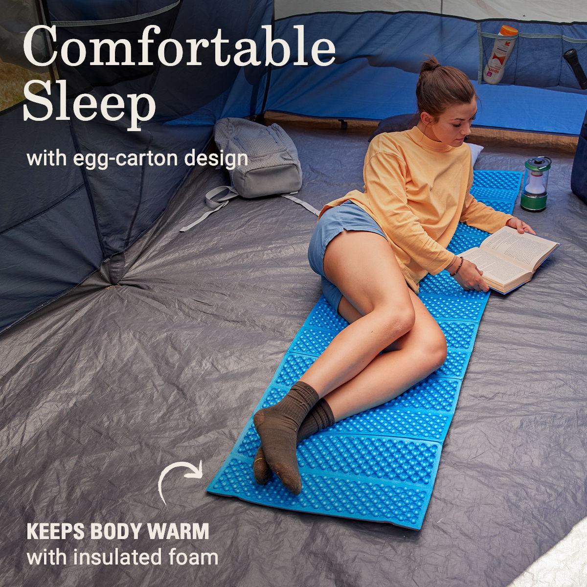 Coleman River Rest™ Foam Camping Pad | Blue Nights