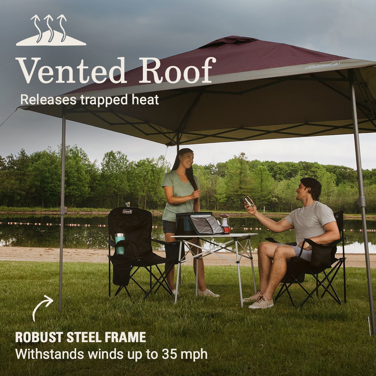 Coleman OASIS™ 10 x 10 Canopy | Blackberry