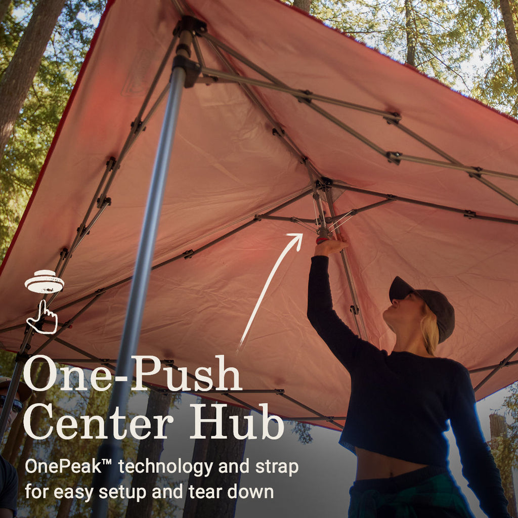 Coleman OASIS™ Lite 7 x 7 Canopy | 7 x 7 ft.; 8 ft. center height | Red
