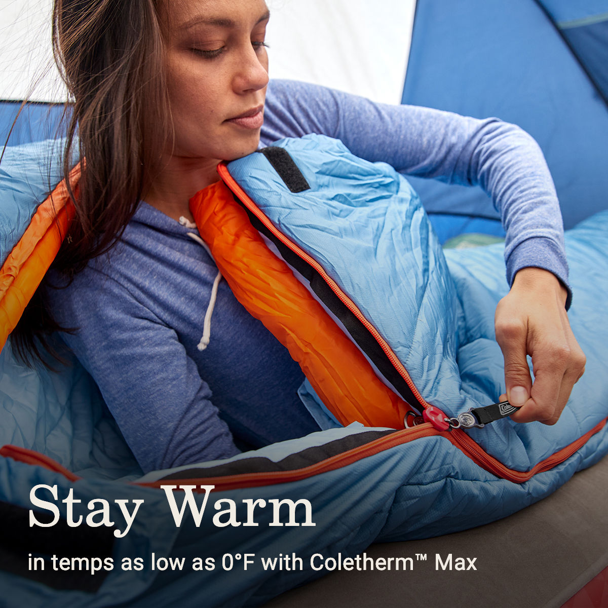 Coleman Big Bay™ 0° Mummy Sleeping Bag | Blue