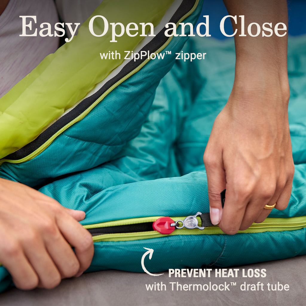 Coleman Big Bay™ 40° Big & Tall Contour Sleeping Bag | Teal