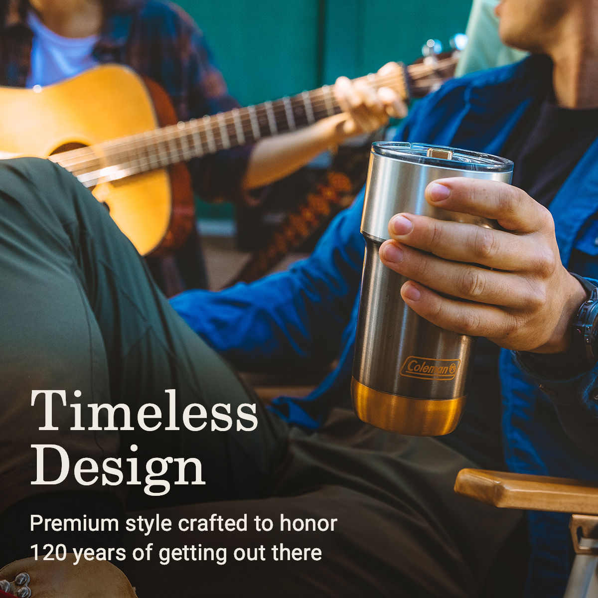 Coleman Kane Brown x 1900 Collection™ Steel Belted 20 oz. Stainless Steel Tumbler | Smoke | Cup Holder