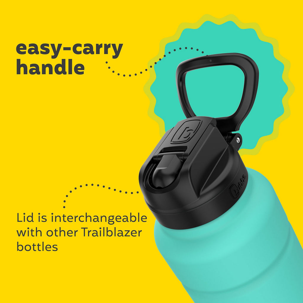 bubba Trailblazer Insulated Water Bottle with Straw Lid | 40oz | Island Teal Rubberized