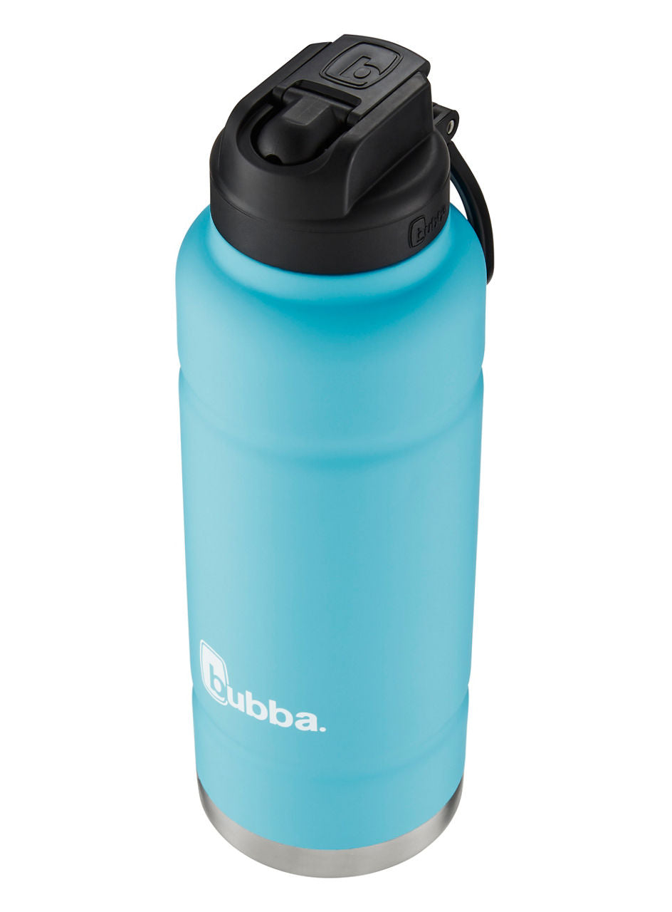 bubba Trailblazer Water Bottle with Straw Lid | 40 Oz. | Pool Blue Rubberized