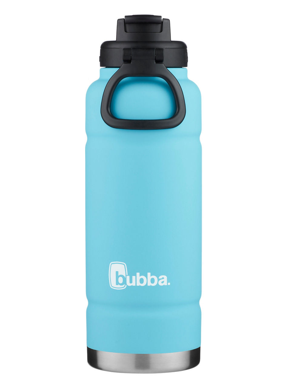 bubba Trailblazer Water Bottle with Straw Lid | 40 Oz. | Pool Blue Rubberized