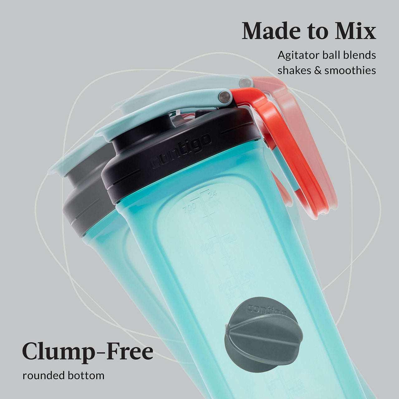 Contigo® Shake & Go Fit 2.0 Shaker Bottle | 28oz | Bubble Tea