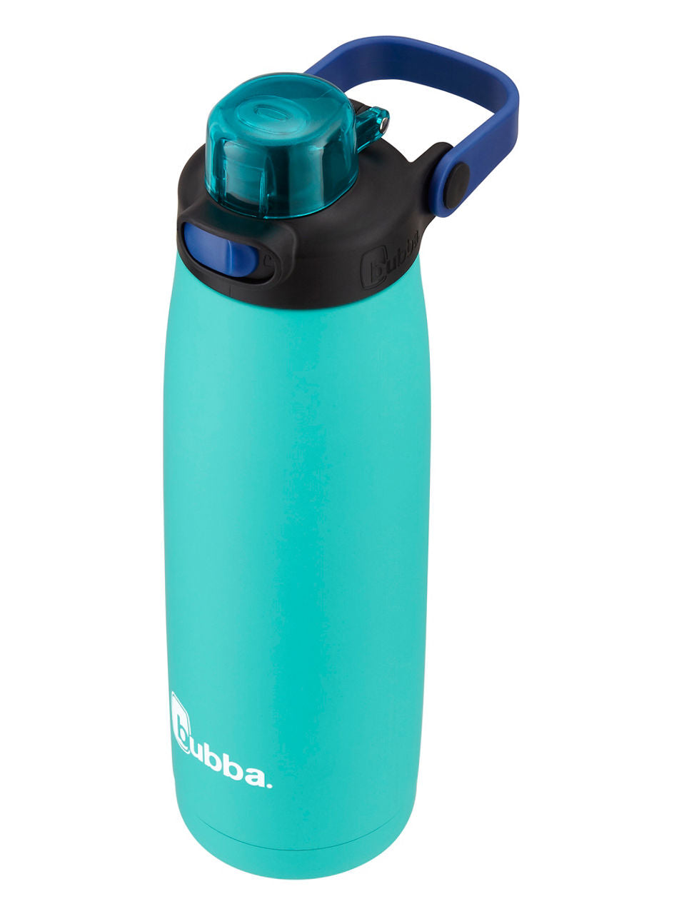 bubba Radiant Stainless Steel Rubberized Water Bottle with Straw | 24 Oz. | Island Teal