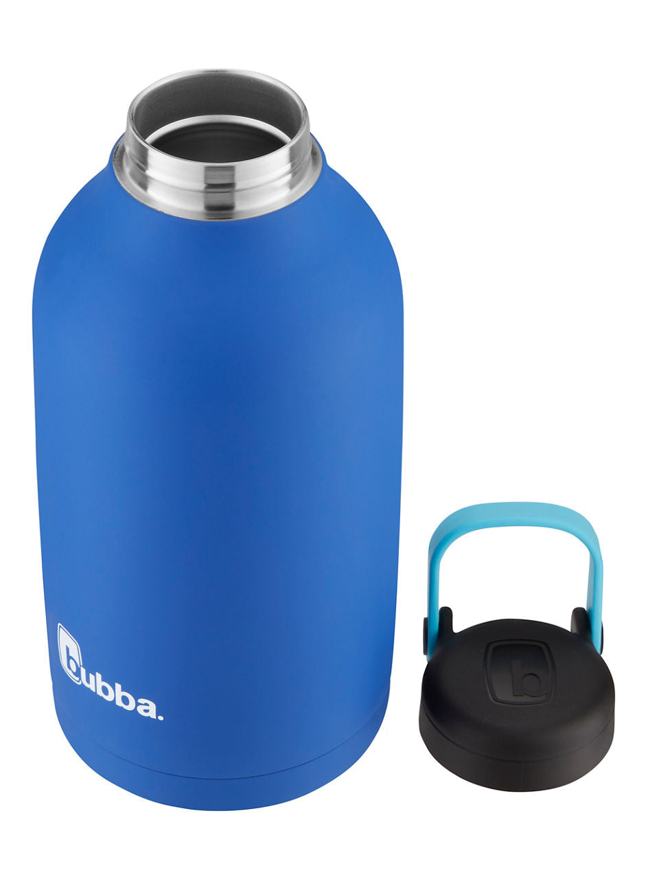 bubba Radiant Stainless Steel Simple-Lid Rubberized Water Bottle | 64 oz | Cobalt