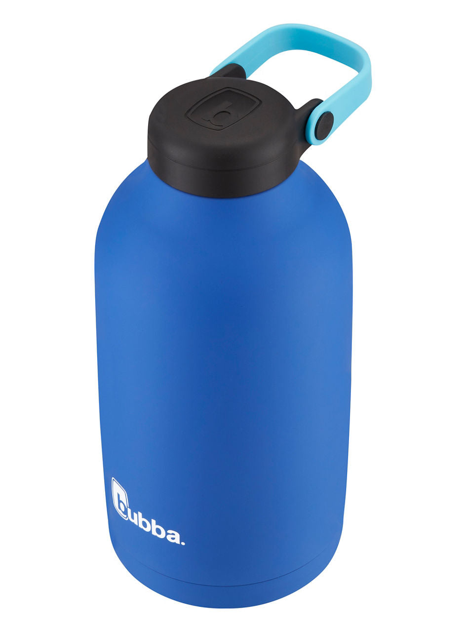 bubba Radiant Stainless Steel Simple-Lid Rubberized Water Bottle | 64 oz | Cobalt