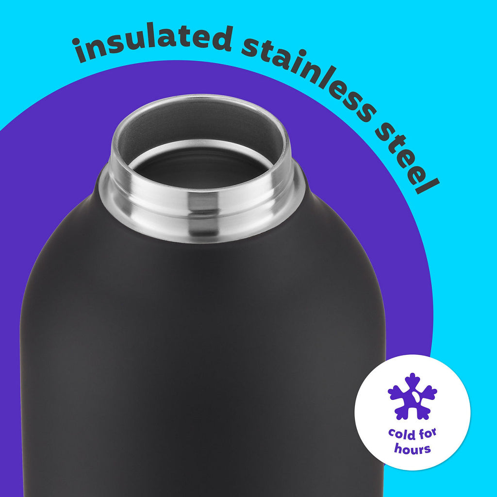 bubba Radiant Stainless Steel Rubberized Growler | Simple Lid | 64 oz. | Licorice