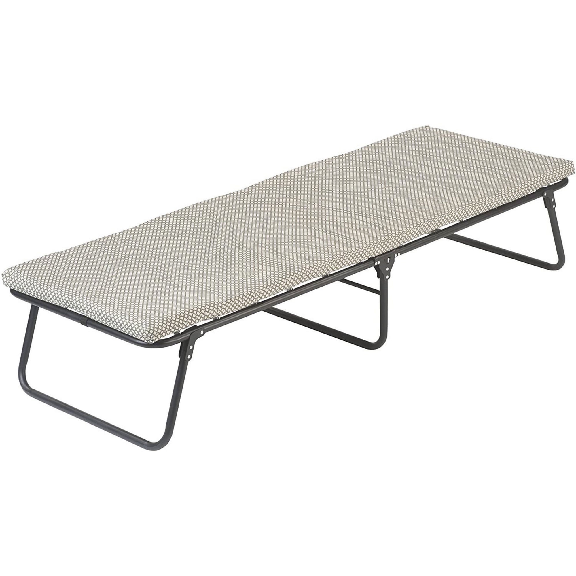 Coleman Ridgeline™ III Camping Cot with Foam Sleeping Pad | 74 x 26 x 15.2 | White & Grey