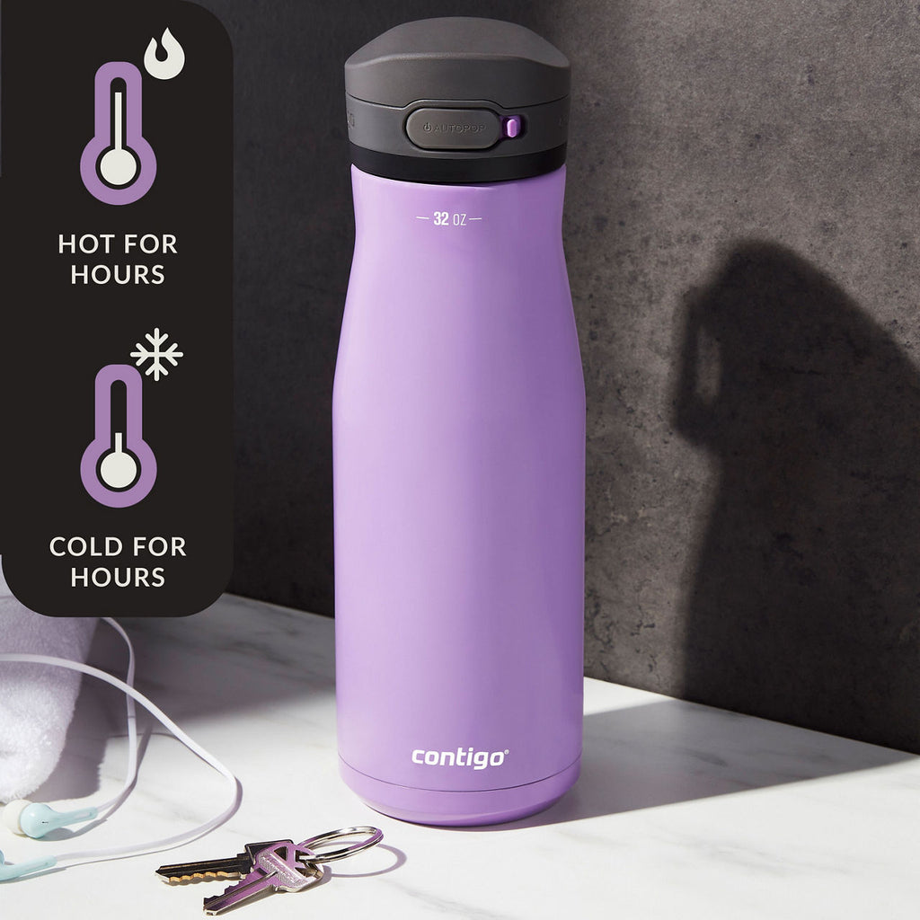 Contigo® Jackson Chill 2.0 Stainless-Steel Water Bottle with AUTOPOP® Lid | 32oz | Orchid