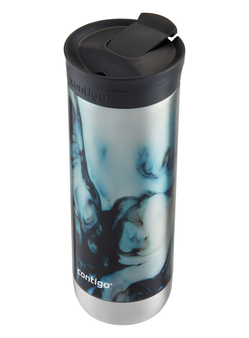 Contigo SNAPSEAL™ Insulated Stainless Steel Travel Mug | 20 oz | Blue | Cup Holder