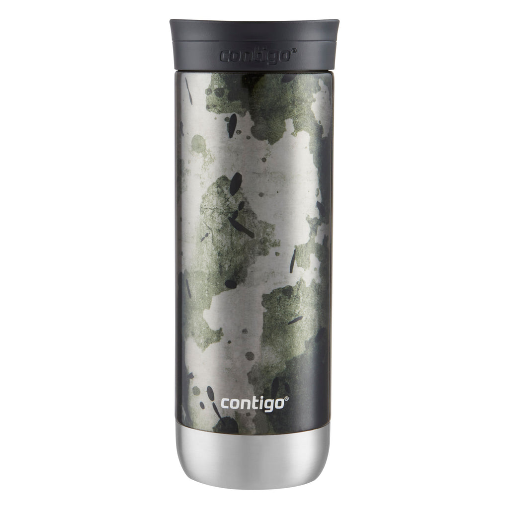 Contigo SNAPSEAL™ Insulated Stainless Steel Travel Mug | 20 oz | Grey | Cup Holder