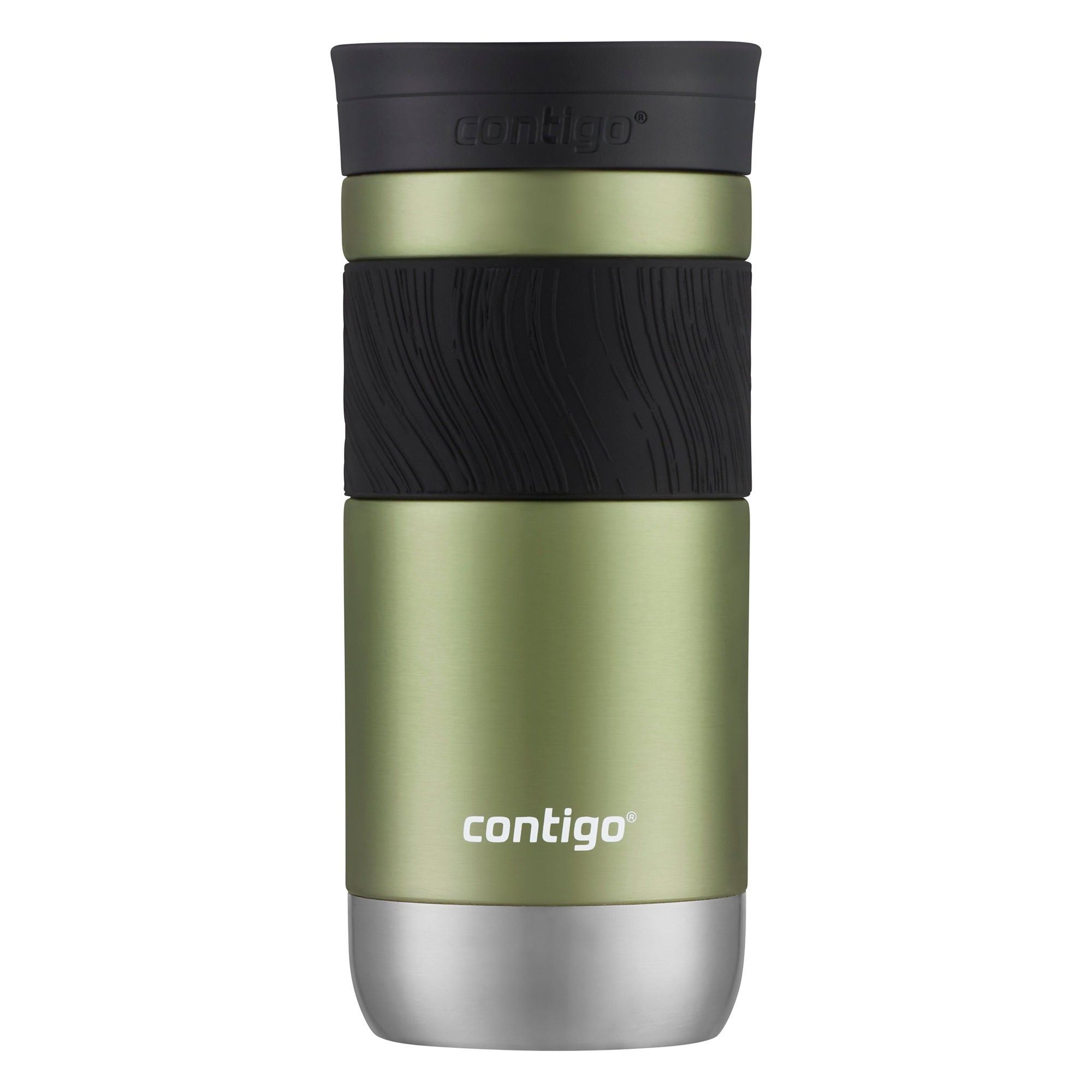 Contigo® Byron 2.0 Stainless Steel Travel Mug with SNAPSEAL™ Lid and Grip | 16oz | Cucumber | Cup Holder