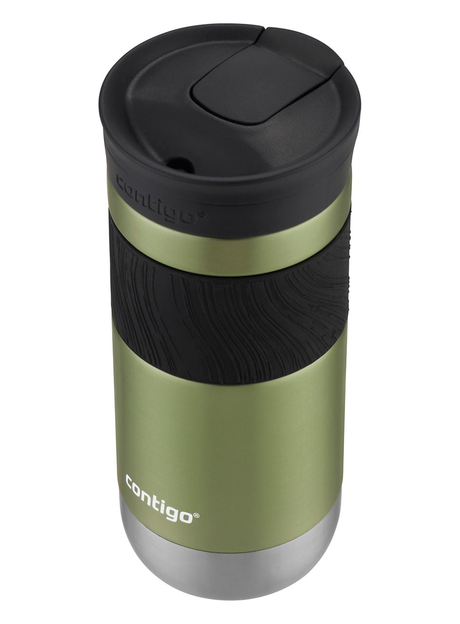 Contigo® Byron 2.0 Stainless Steel Travel Mug with SNAPSEAL™ Lid and Grip | 16oz | Cucumber | Cup Holder