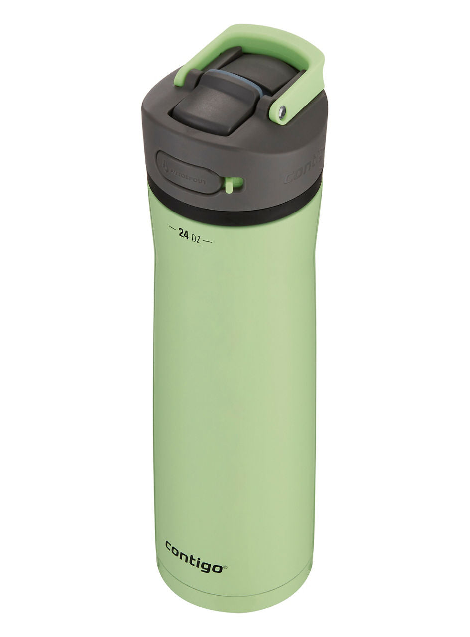 Contigo® Ashland Chill 2.0 Stainless Steel Water Bottle with AUTOSPOUT® Lid | 24oz | Cucumber | Cup Holder