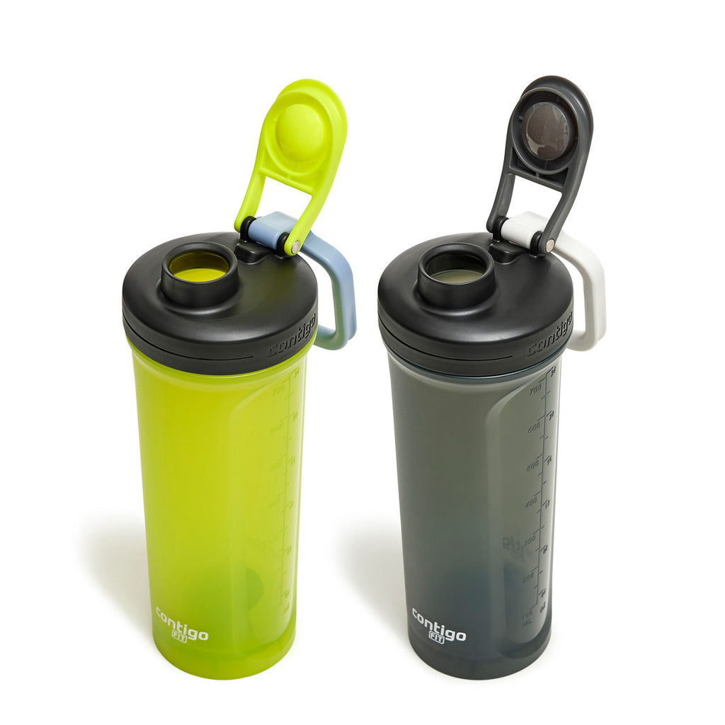 Contigo® Shake & Go Fit 2.0 Shaker Bottle | 28oz | 2-Pack | Bolt & Sake