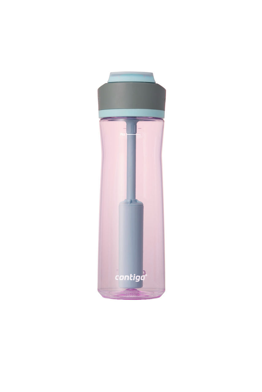 Contigo Wells Straw Filtration Tritan Water Bottle with AUTOSPOUT® LID | 24oz | Salt, Strawberry Cream, Dark Ice