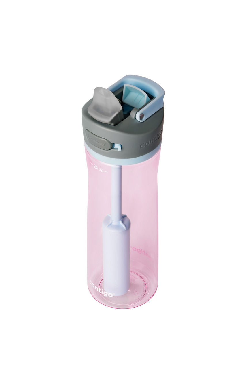 Contigo Wells Straw Filtration Tritan Water Bottle with AUTOSPOUT® LID | 24oz | Salt, Strawberry Cream, Dark Ice