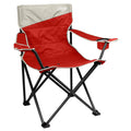 Coleman Big & Tall Quad Camping Chair | Seat width is 24 | Red | Cup Holder