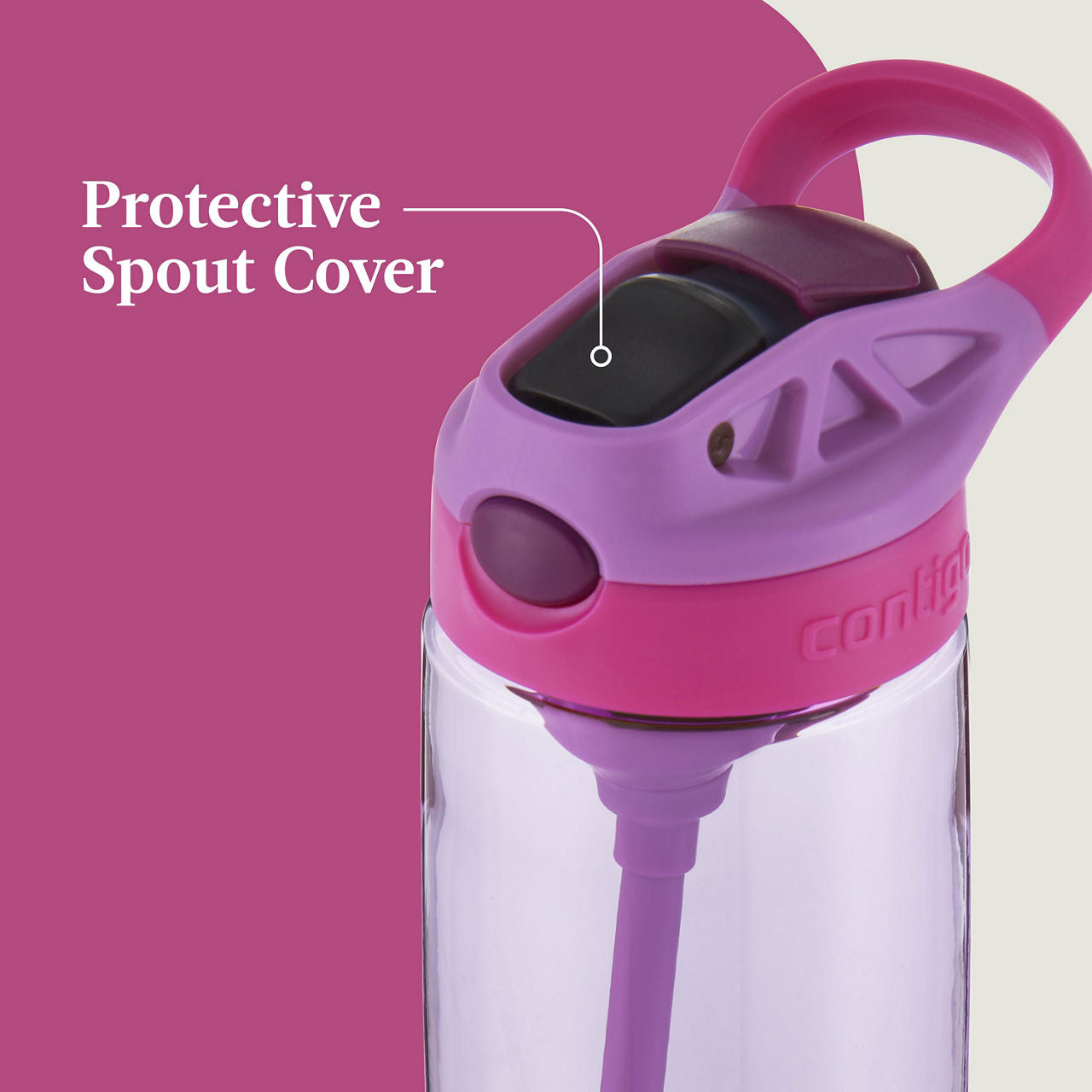 Contigo® Kids Cleanable AUTOSPOUT® Water Bottle | 20 oz | Purple Orchid