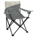 Coleman Big & Tall Quad Camping Chair | Seat width is 24 | Grey | Cup Holder