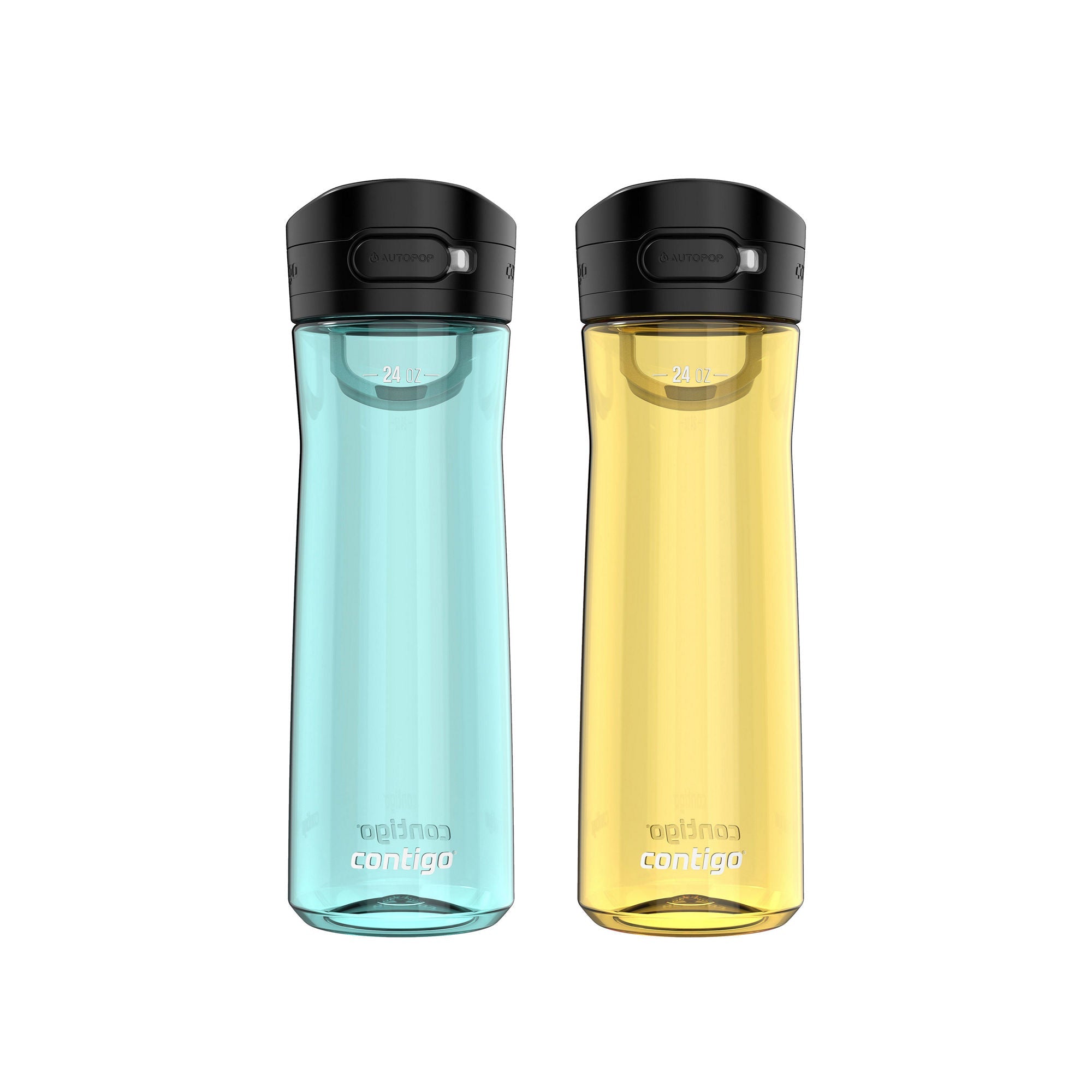 Contigo® Jackson 2.0 Leak-Proof Water Bottle | 24 Oz. | 2-Pack | Jade Vine & Pineapple