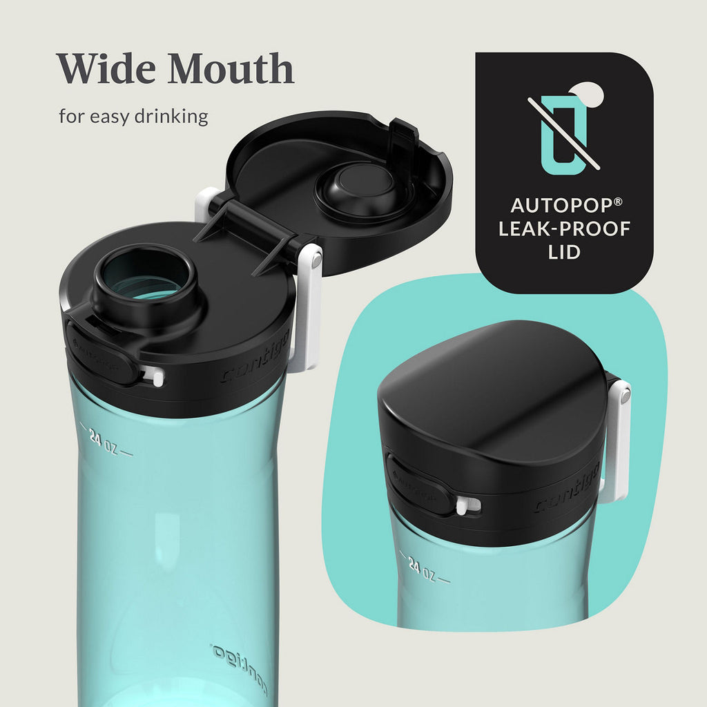 Contigo® Jackson 2.0 Leak-Proof Water Bottle | 24 Oz. | 2-Pack | Jade Vine & Pineapple