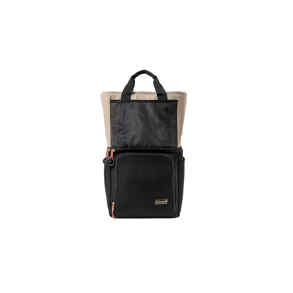 Coleman Now 20-Can Backpack Cooler | Beige & Black